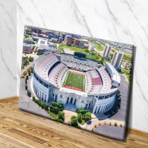Ohio State Buckeyes Wall Canvas or Acrylic, Football Stadium Canvas Wall Art | Ohio Stadium Aerial View Photography | Ohio State Football