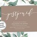 Postponed Wedding Card Printable Postponed Date Announcement for ...