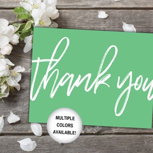 Printable Thank You Cards Black and White Thank You Cards Bridal Shower Thank You Cards Thank You Cards Printable Template White image 5