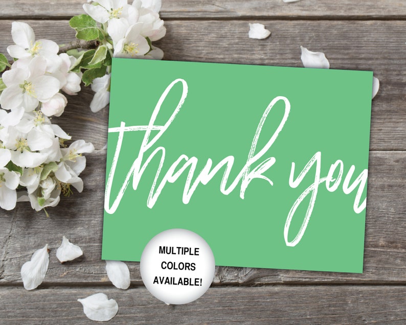 Printable Thank You Cards Black and White Thank You Cards Bridal Shower Thank You Cards Thank You Cards Printable Template White image 5
