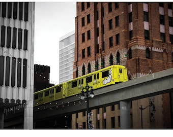 Centrum van Detroit | Detroit-fotografie | Detroit-stad foto | Mensenverhuizer | Motorstad | Centrum van Detroit | Detroit Foto | Afgedrukte foto