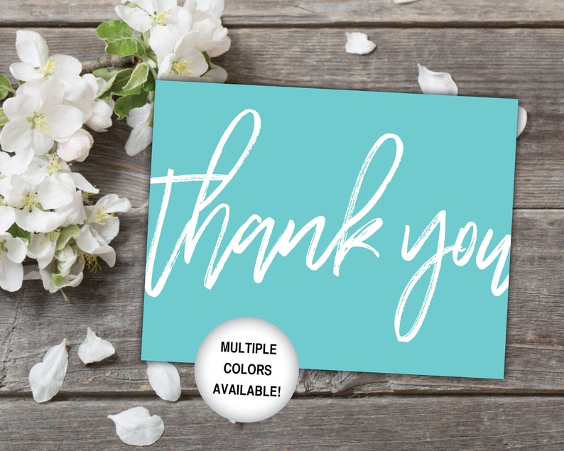 Printable Thank You Cards Black and White Thank You Cards Bridal Shower Thank You Cards Thank You Cards Printable Template White image 9