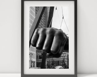 Joe Louis Fist Vertical | Downtown Detroit Photography | Detroit City Photo | Joe Louis Arena Portrait | Motor City | Detroit Photo Print