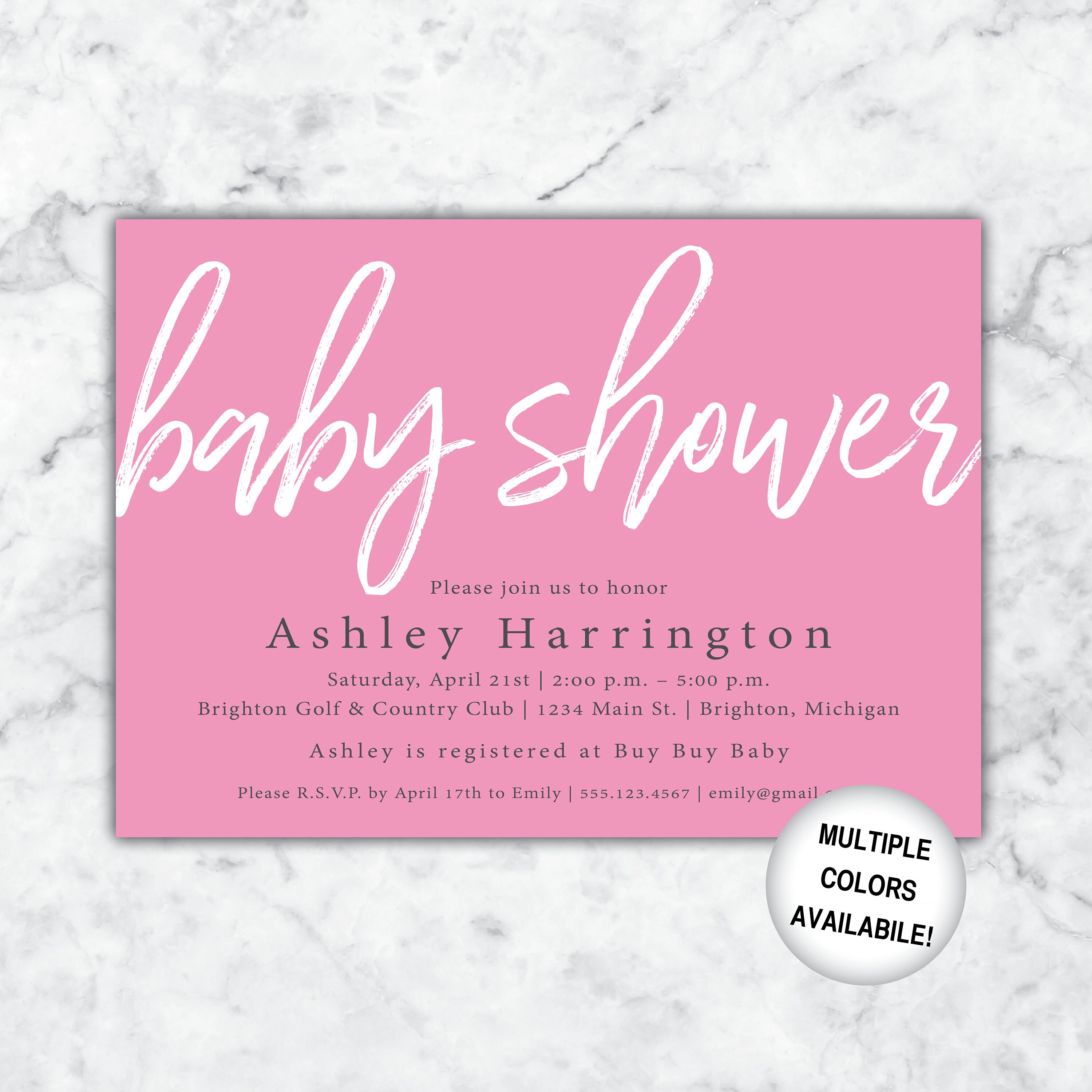 Baby Shower Invitation Boy Boy Baby Shower Invitation Blue Etsy