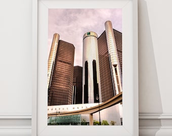 Detroit GM Building Photo | Downtown Detroit Photography | General Motors Building | Motor City Detroit | Detroit Printed Photo | Digital