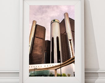 Detroit GM Building Photo | Downtown Detroit Photography | General Motors Building | Motor City Detroit | Detroit Printed Photo | Digital