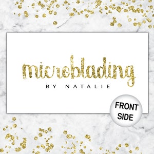 Microblading Business Cards Makeup Artist Business Cards - Etsy