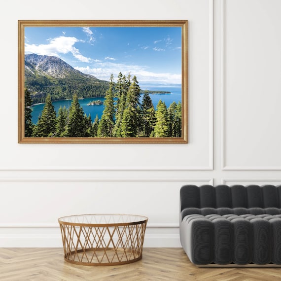 Emerald Bay Lake Tahoe Photo | Lake Tahoe Wall Art | Emerald Bay Wall Decor Photograph | South Lake Tahoe Picture