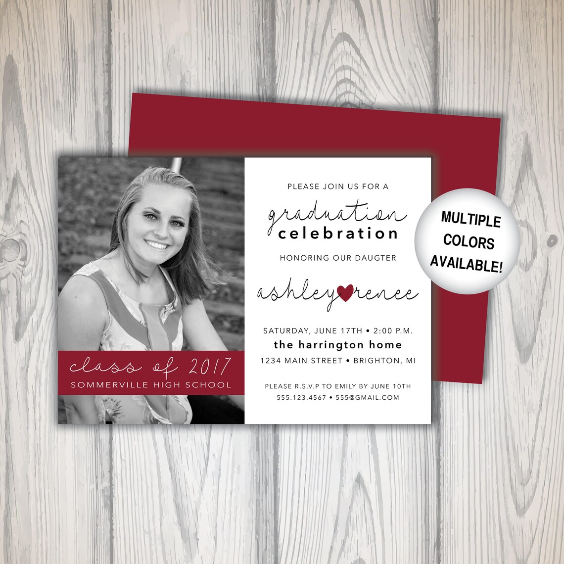 Graduation Party Invitation Template Class of 2019 - Etsy