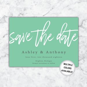 Save the Date Black and White Printable Black and White Save the Dates Save the Date Template Digital Download Simple Save the Date image 9