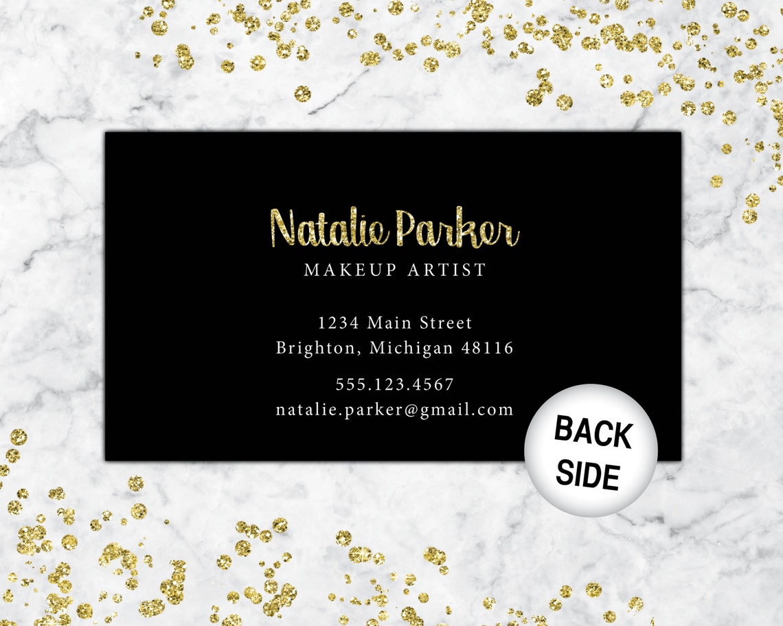 Microblading Business Cards Makeup Artist Business Cards | Etsy
