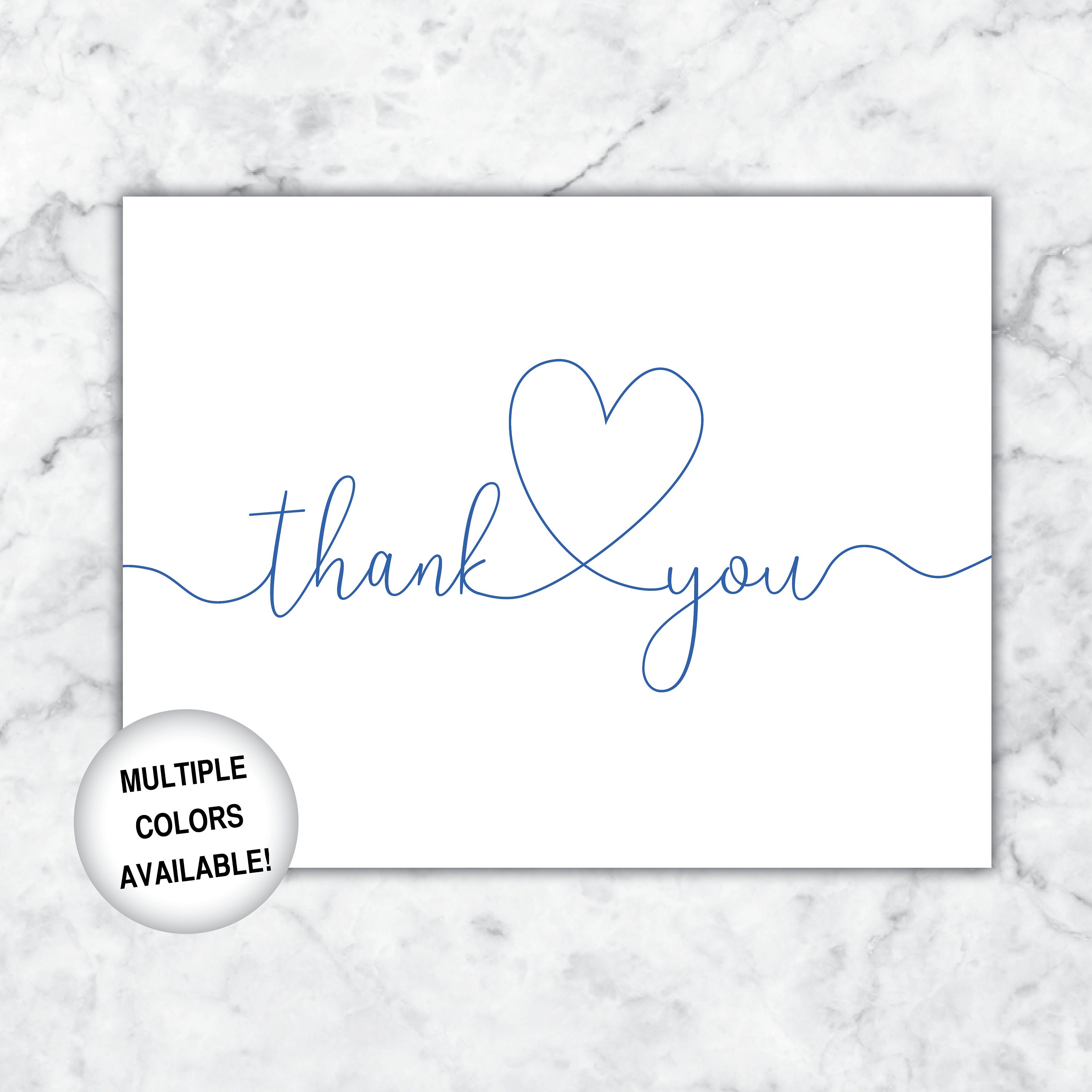 Printable Thank You Cards | Bridal Shower Thank You Cards | Thank