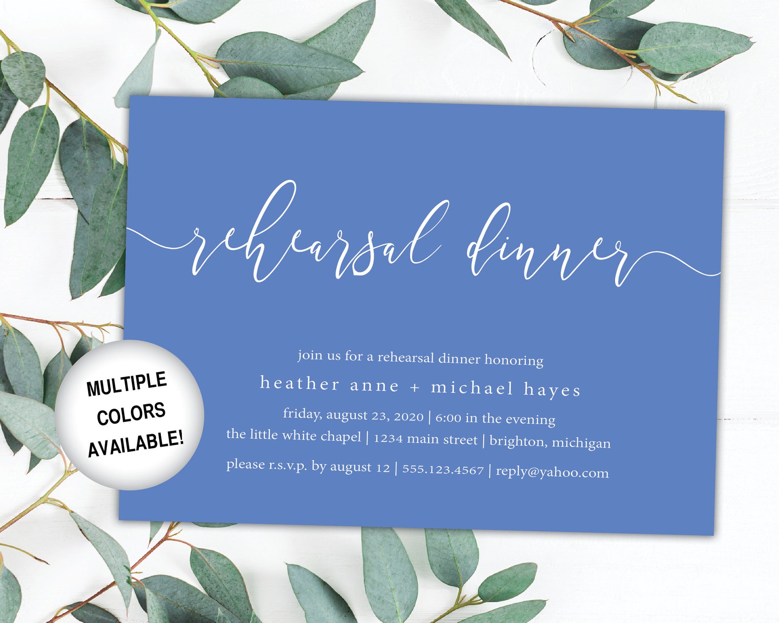 Simple Rehearsal Dinner Invitations Rehearsal Dinner Etsy