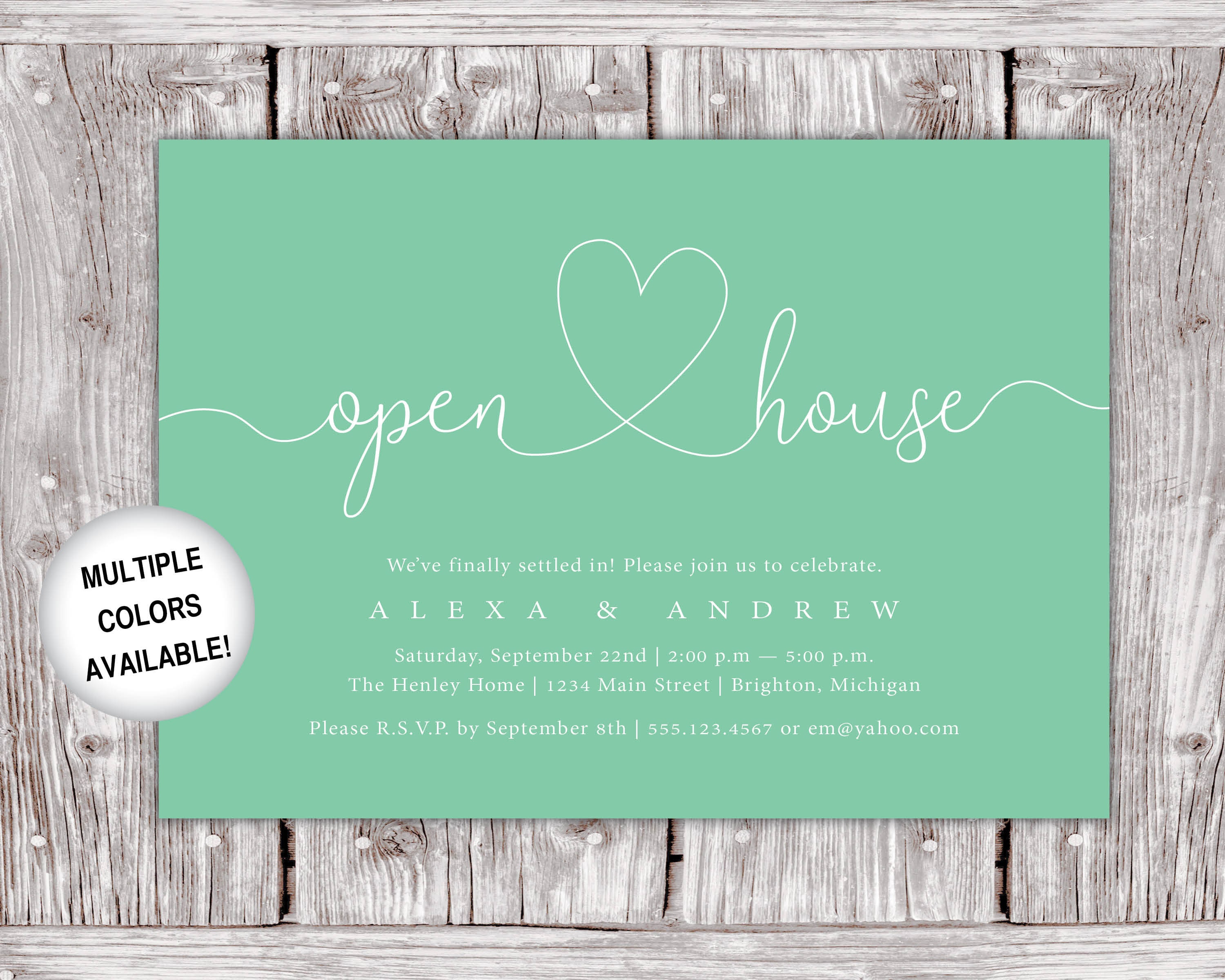 Open House Invitation Printable Housewarming Party - Etsy Canada
