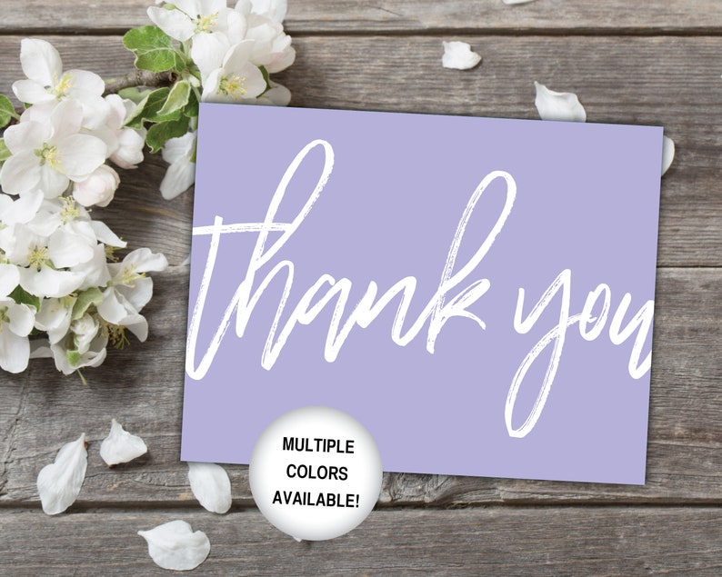 Printable Thank You Cards Black and White Thank You Cards Bridal Shower Thank You Cards Thank You Cards Printable Template White image 6