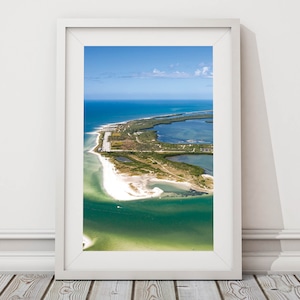 Ilha De Lua De Mel Foto | Fotografia de vista aérea da ilha de lua de mel | Ilha Dunedin Florida da lua de mel de &lt;br&gt; Crie Seu Próprio Produto! Fotografia de praia na Flórida