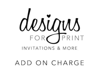 DesignsForPrint Add On Charge | Change Size to 5x7