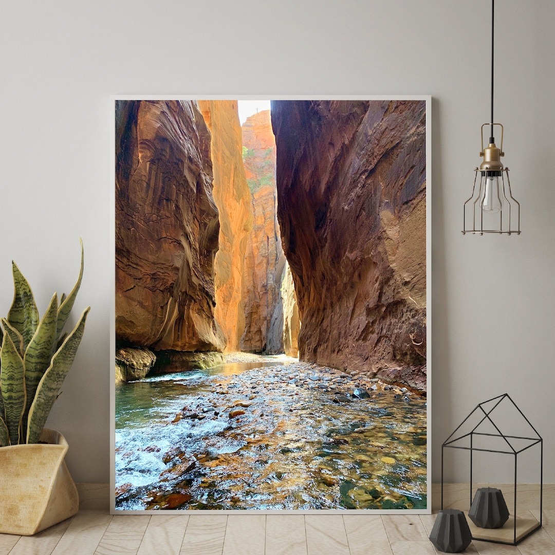 The Narrows Zion National Park Photograph the Narrows - Etsy