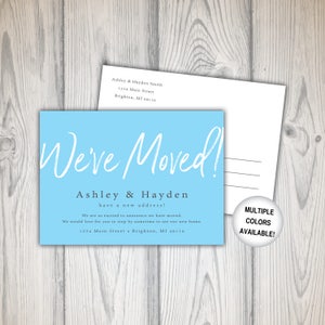 We've Moved Postcards New Address Cards New Address Postcards We've Moved Announcements Template image 7