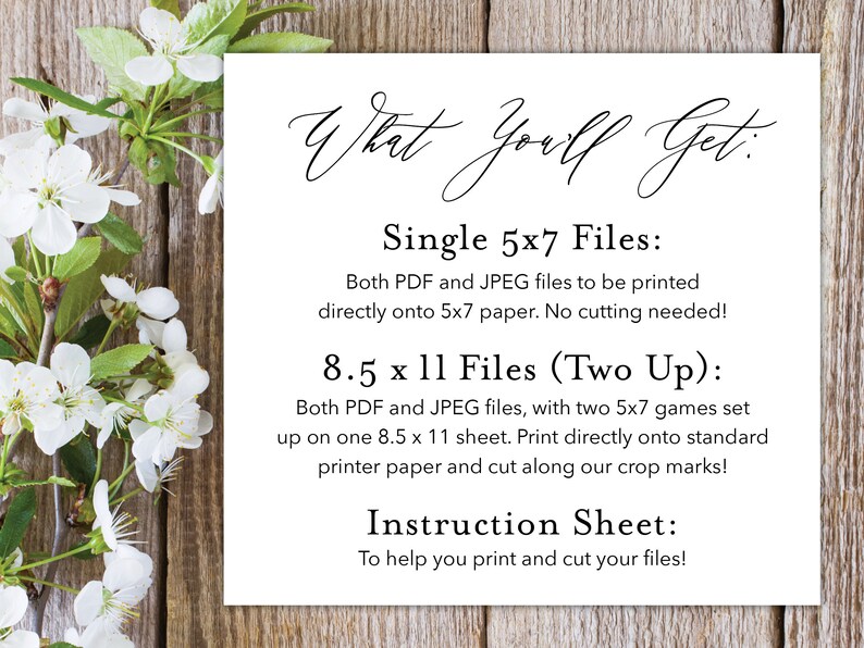 Over or Under Bridal Shower Game DIY Printable Template - Etsy