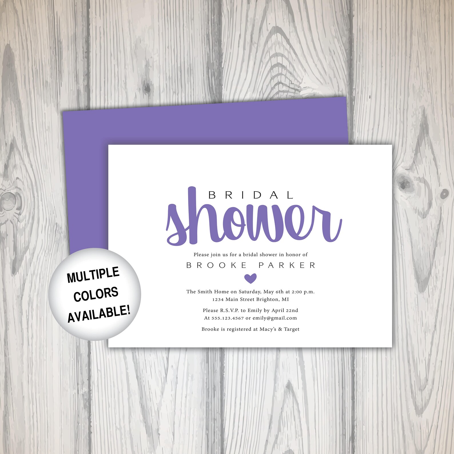 Blue and White Bridal Shower Invitation Printable Bridal Etsy