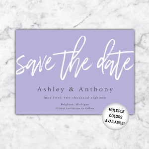 Save the Date Black and White Printable Black and White Save the Dates Save the Date Template Digital Download Simple Save the Date image 4