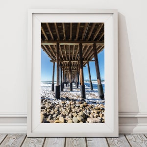 Ventura Pier California Coastal Photography, Ventura California Wall Art, Under the Ventura Pier Beach Decor, Ventura Coastal Photo Print