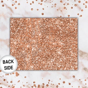 Rose Gold New Address Card Announcements We've Moved Announcements Rose Gold Glitter Printable New Address Card Template With Glitter image 4