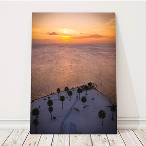 Pine Island Florida Aerial View | Florida Sunset | Pine Island Photography | Florida Palm Trees at Sunset Photo | Gulf of Mexico Sunset