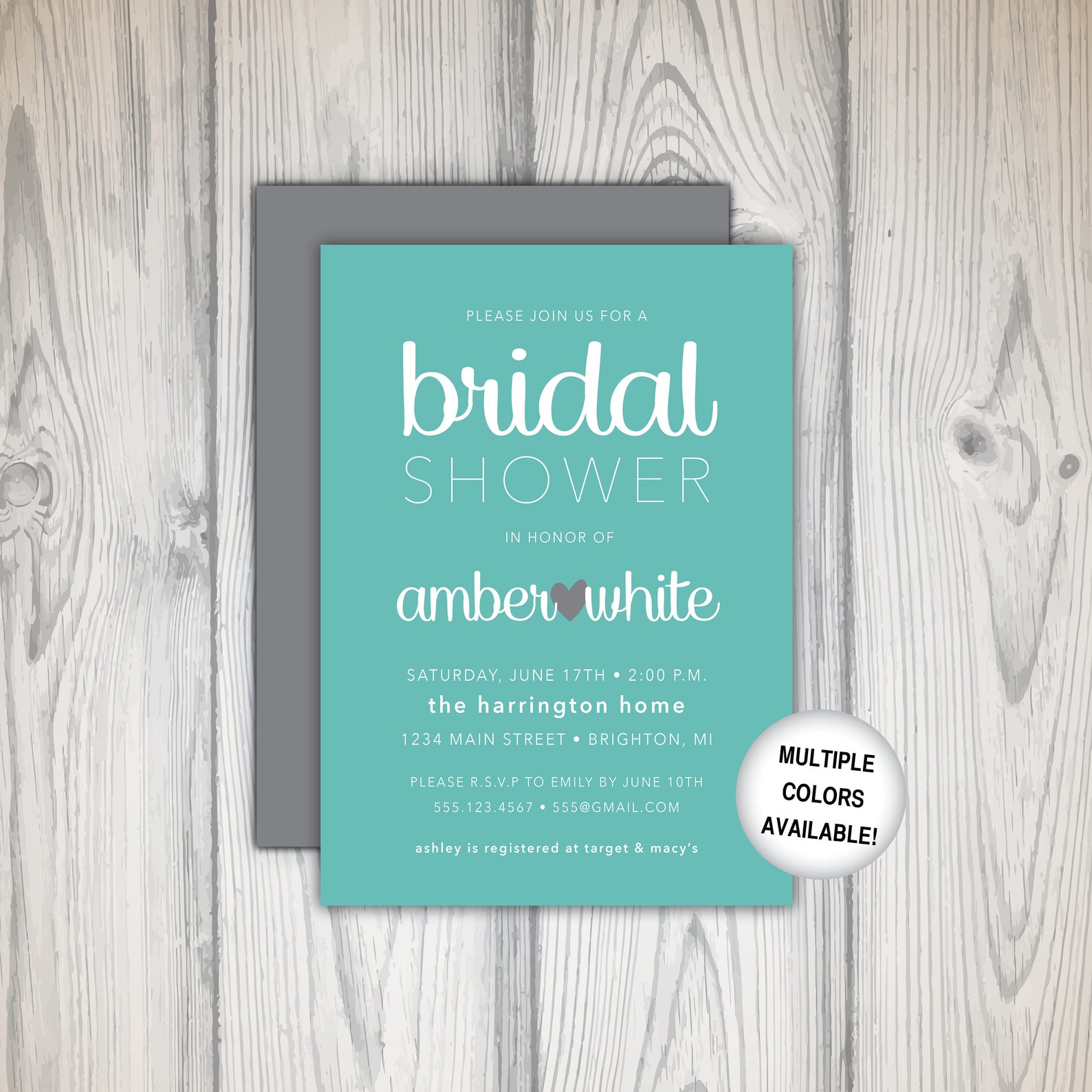 Bridal Shower Invitation Bridal Shower Invitation Template Etsy