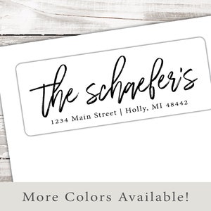 Return Address Label Sheets | Simple Return Address Labels | Personalized Return Address Labels for Wedding, Bridal Shower, Baby Shower