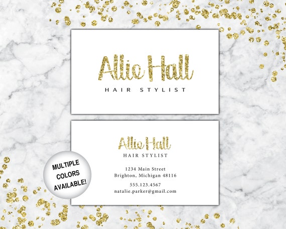 Business Cards Hairstylist Hairdresser Business Cards Etsy