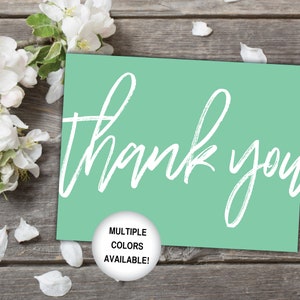 Printable Thank You Cards Black and White Thank You Cards Bridal Shower Thank You Cards Thank You Cards Printable Template White image 7