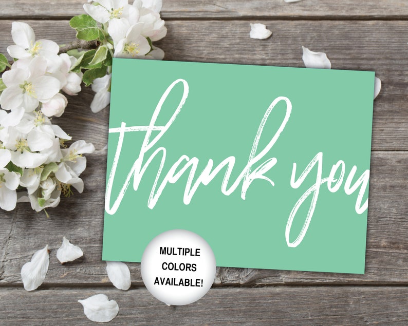 Printable Thank You Cards Black and White Thank You Cards Bridal Shower Thank You Cards Thank You Cards Printable Template White image 7