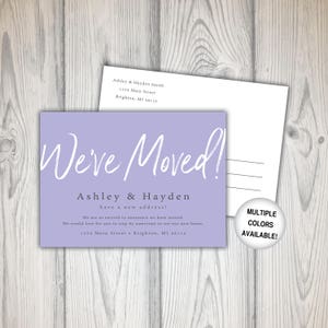 We've Moved Postcards New Address Cards New Address Postcards We've Moved Announcements Template image 5