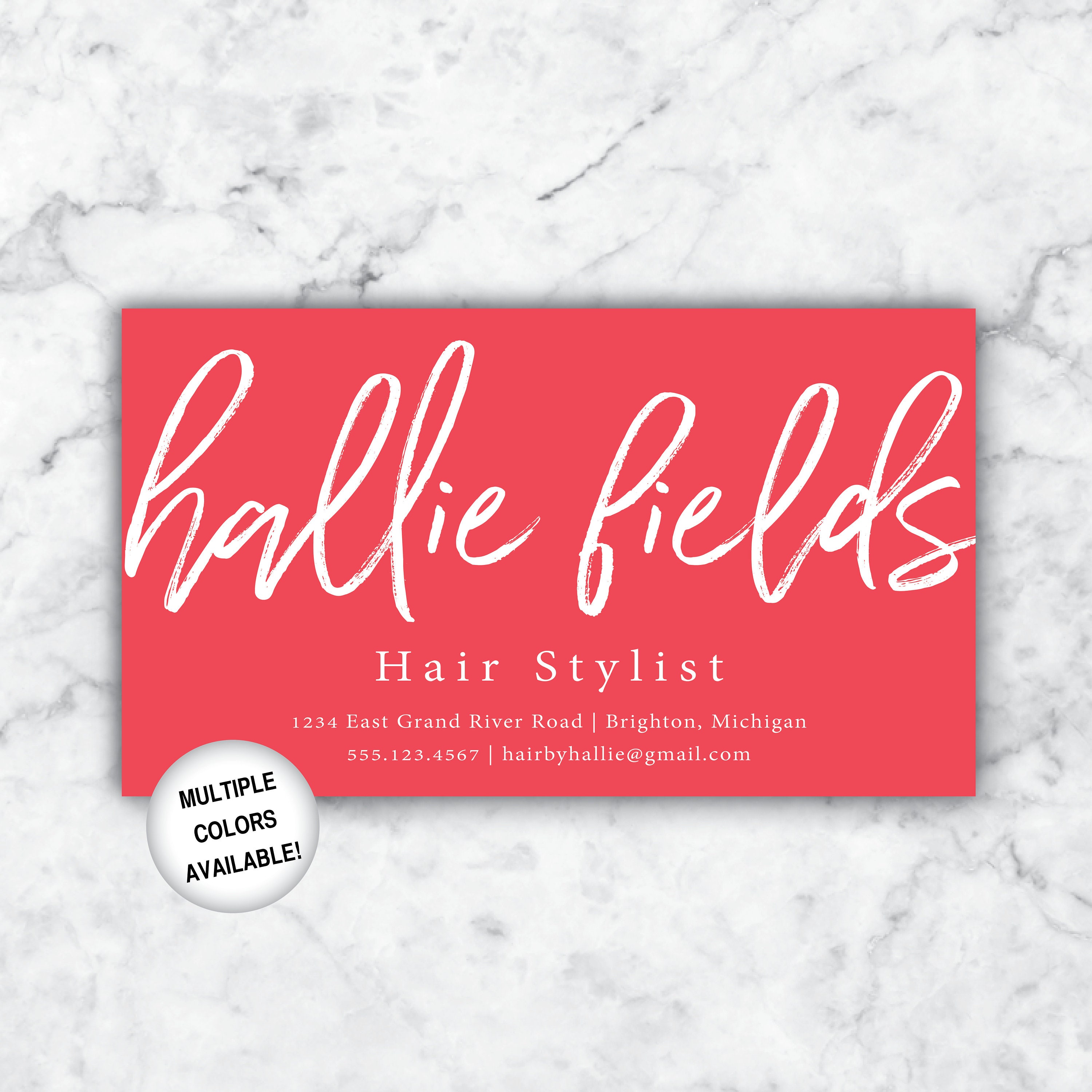 Business Cards Hairstylist Hairdresser Business Cards Hair Etsy