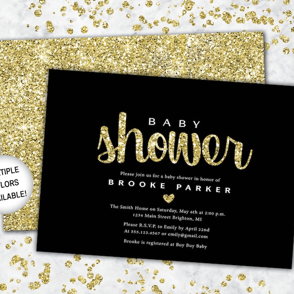 black-and-good-baby-shower-invitation-etsy