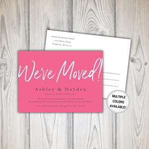 We've Moved Postcards New Address Cards New Address Postcards We've Moved Announcements Template image 8