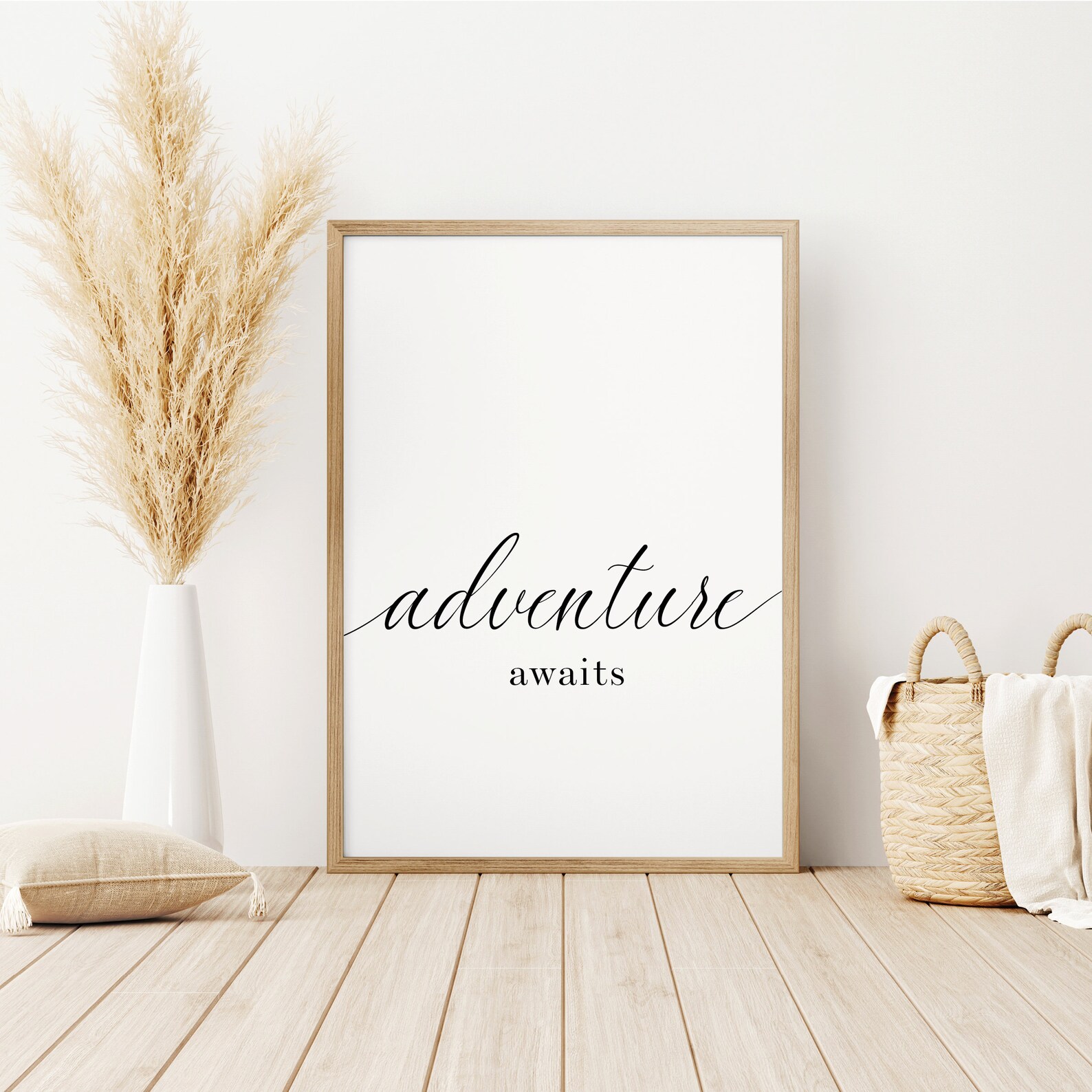 Adventure Awaits Printable Sign, DIY Printable Travel Quotes, Travel ...
