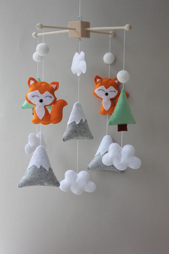 Mobile Bebe Bois Boise Mobile Pepiniere Renard Bebe Cadeau De Etsy Mobile Bebe Bois Boise Mobile Pepiniere Renard Bebe Cadeau De Etsy