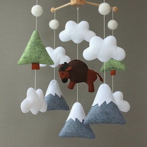 Bison mobile Buffalo mobile Woodland mobile