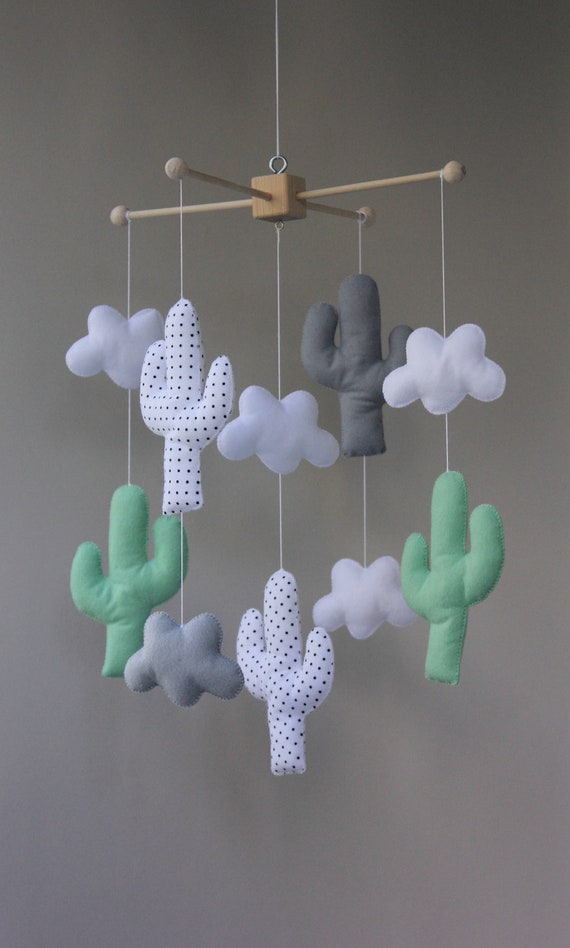 Cacti Mobile Cactus Nursery Bebe Mobile Etsy