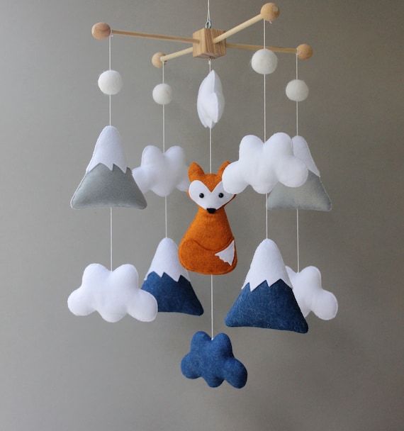 Baby Mobile Mobile Bebe Fox Mobile Mountain Mobile Felt Mobile Etsy Baby Mobile Mobile Bebe Fox Mobile Mountain Mobile Felt Mobile Etsy