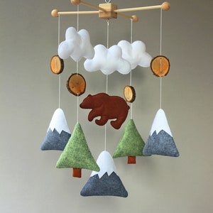 Mobile baby, Woodland mobile, Nursery mobile, Mobile, Woodland nursery decor, Crib mobile
