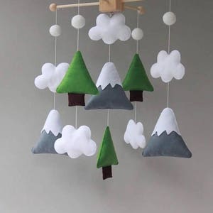 Baby mobile, Woodland mobile, Woodland nursery decor, Woodland nursery mobile, Woodland baby shower decorations, Cot mobile, Mobile