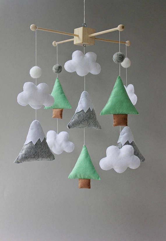 mountain crib mobile