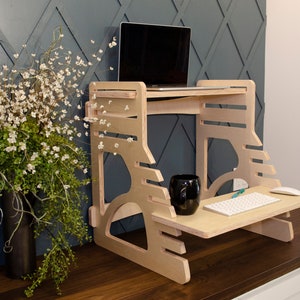 Stand Up / Standing Desk for Home Office. Great riser for college students, home schooling kids, or working from home.