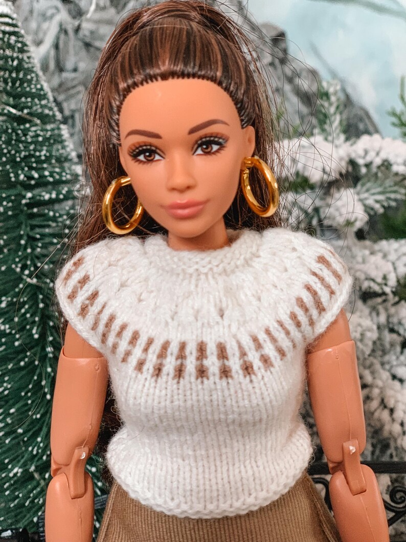 Suéter nórdico de punto de muñeca de moda 1/6 Lopapeysa imagen 7