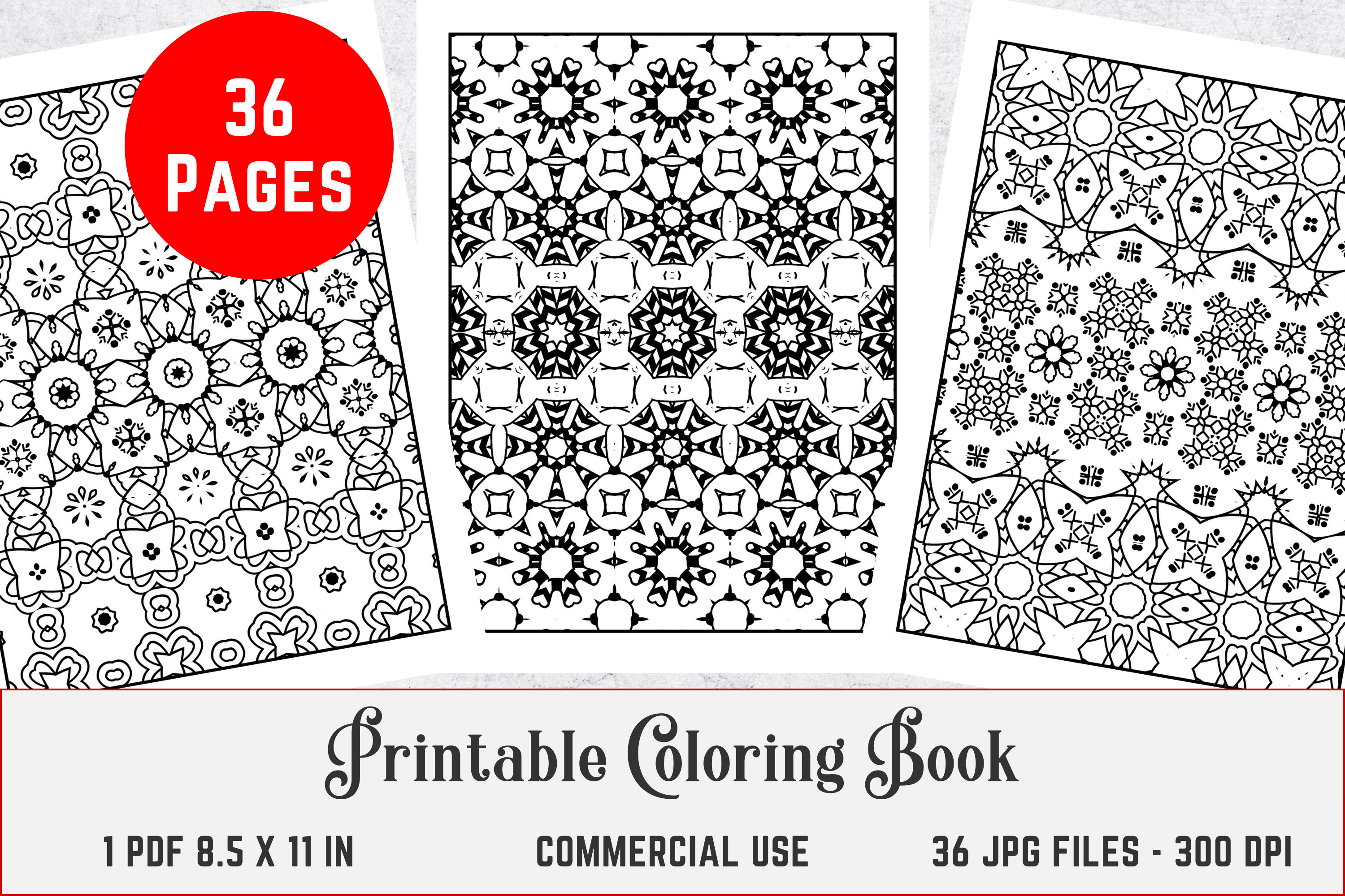 Printable Adult Coloring Book Pattern Backgrounds for - Etsy