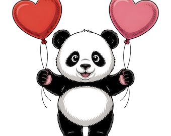 20 Valentine's Day Animals Clipart Bundle, Whimsical Watercolor Love PNG Graphics, Romantic Sublimation Designs